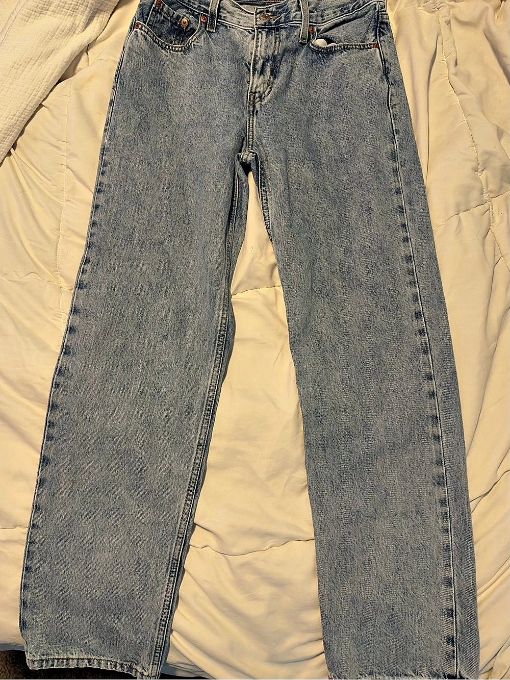 Levi's Low Pro Straight Jeans Blue Waist 26